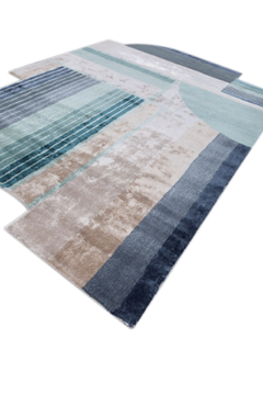 BESPOKE SILE TRA-3214 - Handmade fabric rug by Jaipur Rugs - view 3